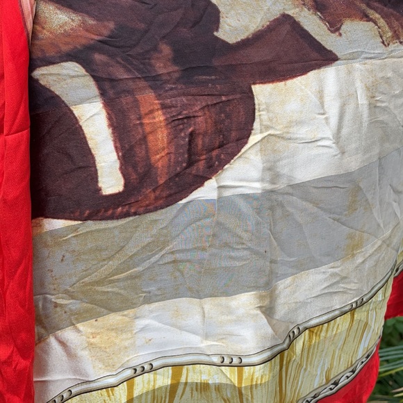 Gianfranco Ferre silk scarf oblong shape, huge - Picture 6 of 8